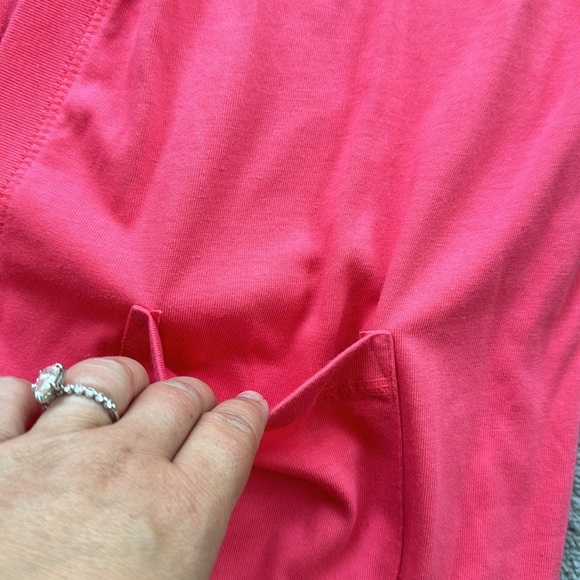 Vintage Simple Addition Button down Cardigan Pink Large - Picture 2 of 6